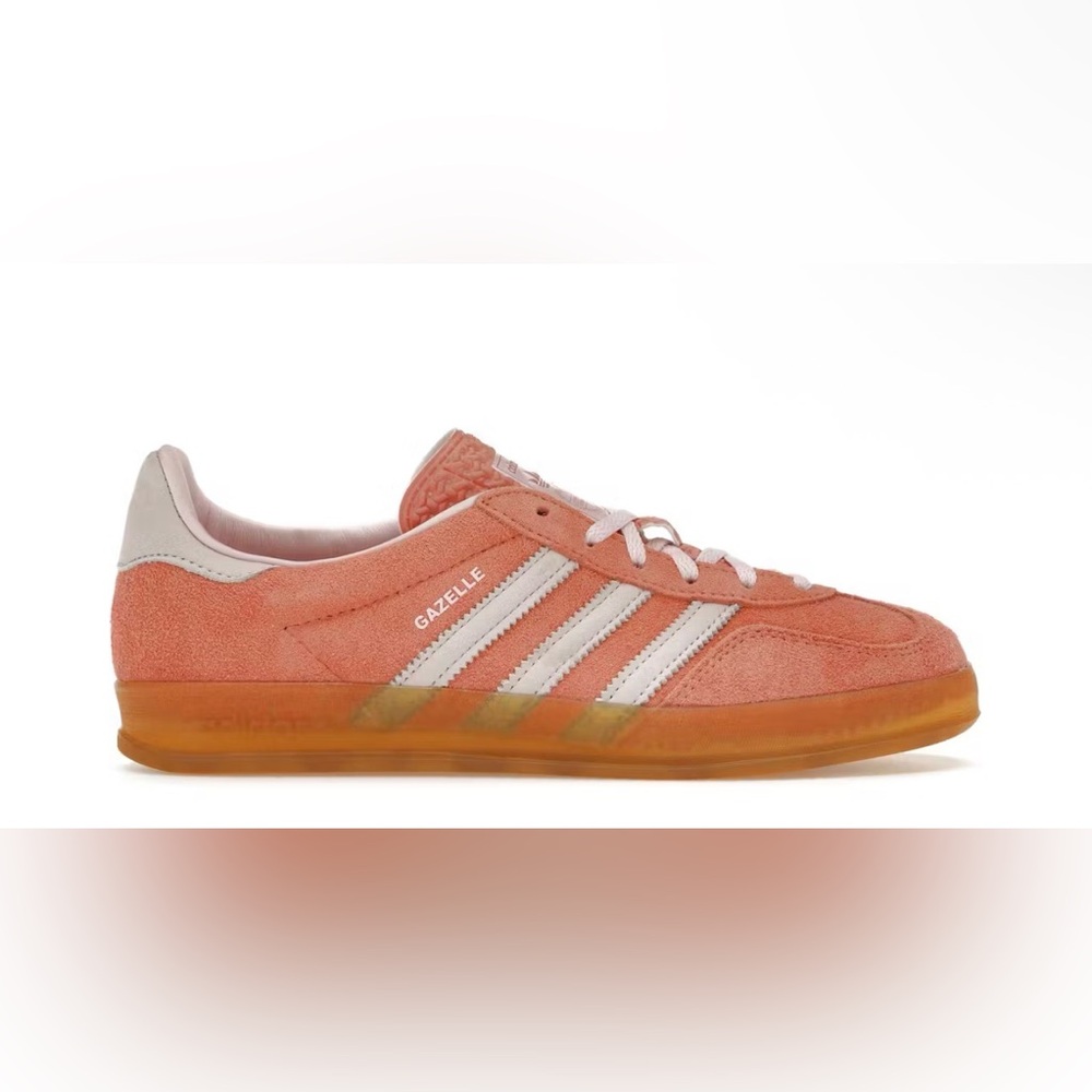 NIB Adidas Gazelle indoors Women's in Wonder Clay/Pink & White - Size 6.5